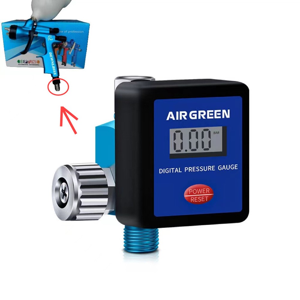 Electronic Pressure Regulator LCD Digital Display for Devilbiss Spray gun