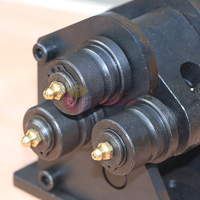 Manual Three-Roller Gear Bending Machine Plate Steel Metal Ring Roller Bender