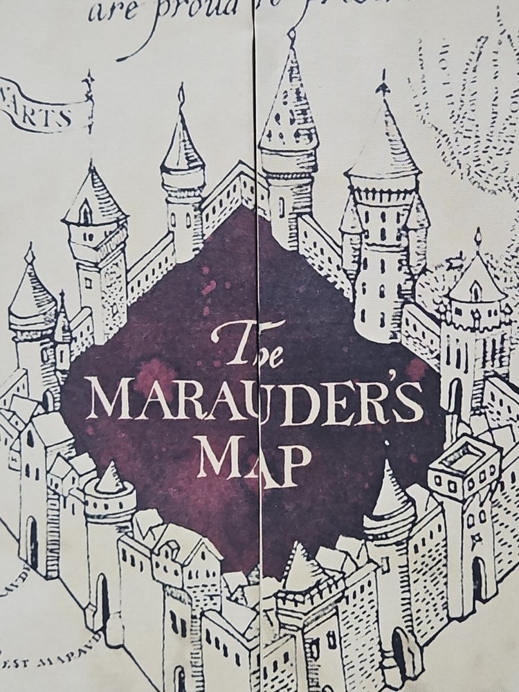 Harry Potter Marauders Map Foldable Gently Used Map