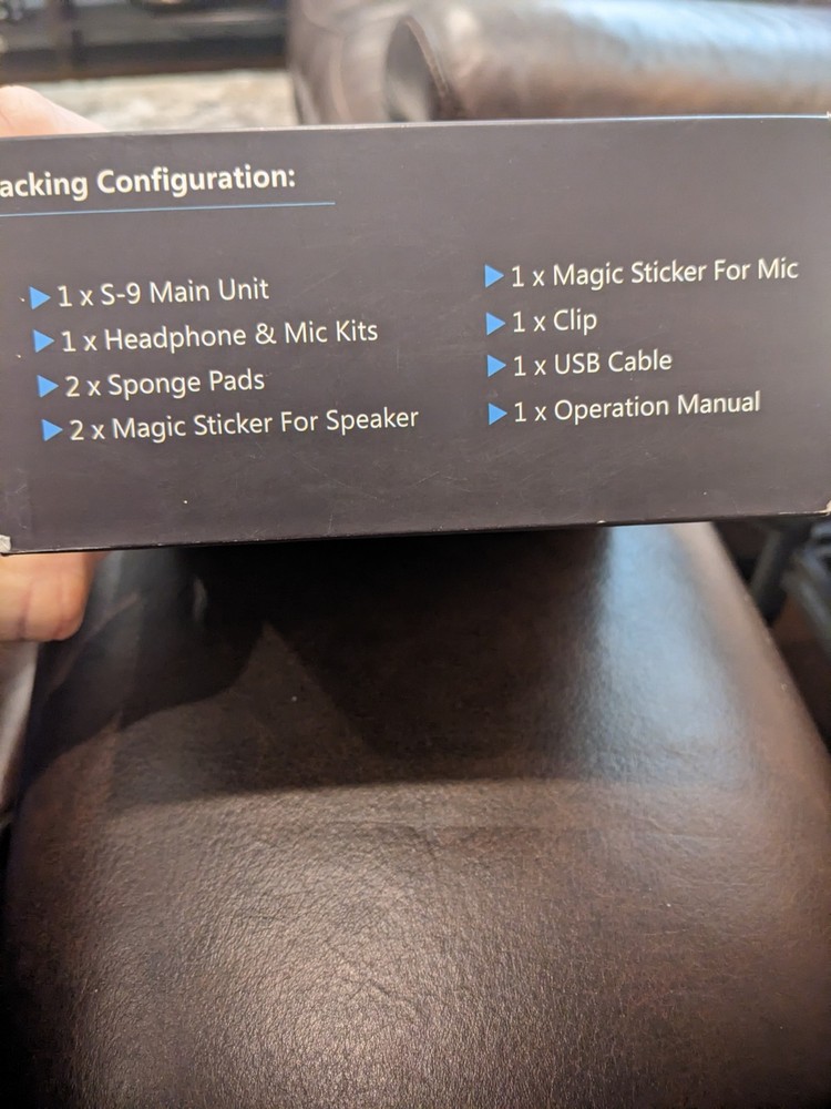 SCSETC S-9 Motorcycle Helmet Bluetooth Headset Intercom