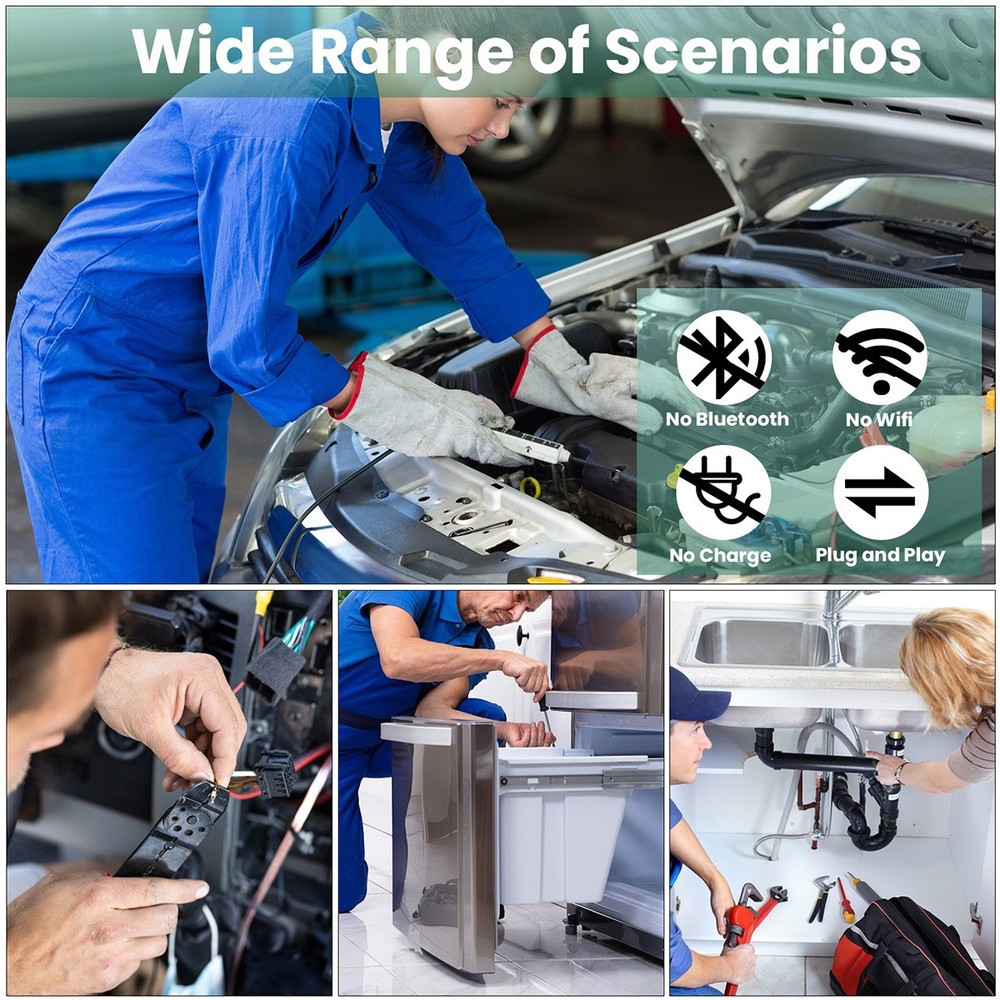 HD Snake Borescope Camera Inspection Endoscope Waterproof For Android PC USB