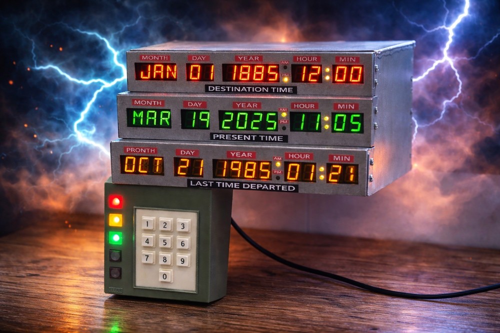 Back To The Future BTTF Delorean Time Machine Time Circuits Replica Prop