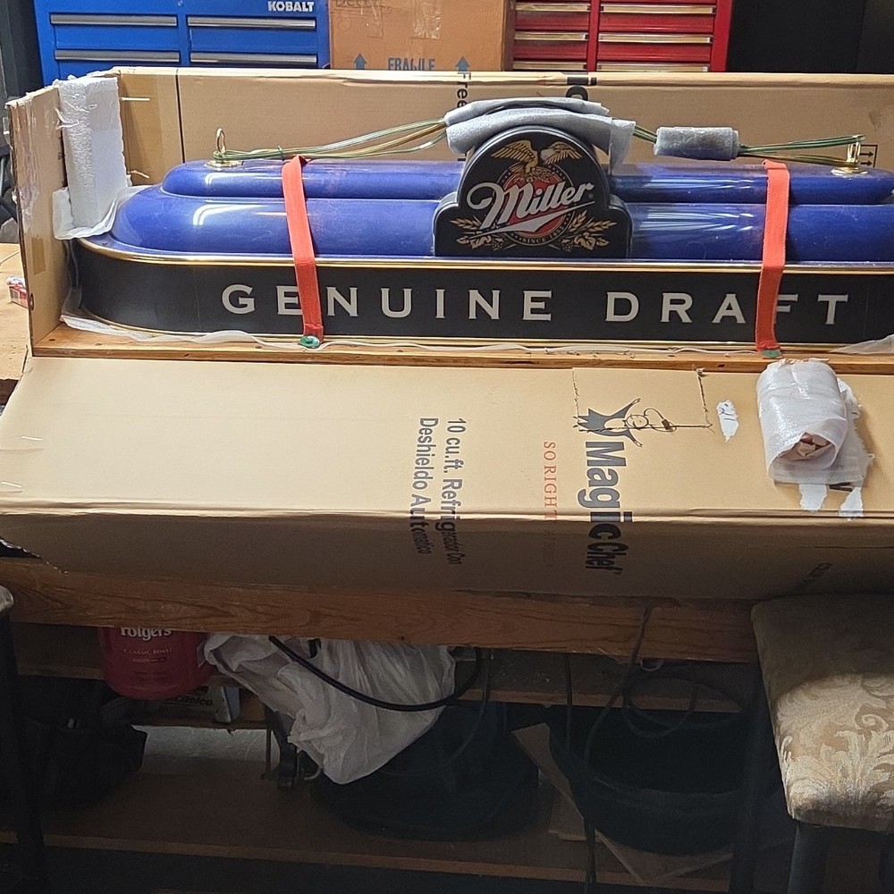 Miller Genuine Draft Billiard Table Light Blue