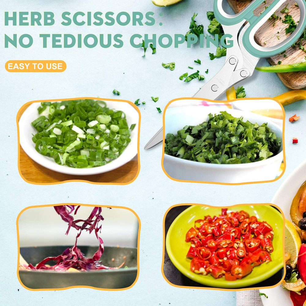 Fun Unique Kitchen Gadgets: Herb Scissors Set - Updated 2025 Cool Kitchen Tools
