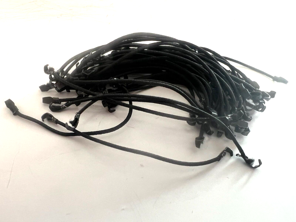 50 DCP 1/64 SCALE BLACK ELASTIC TARP STRAPS