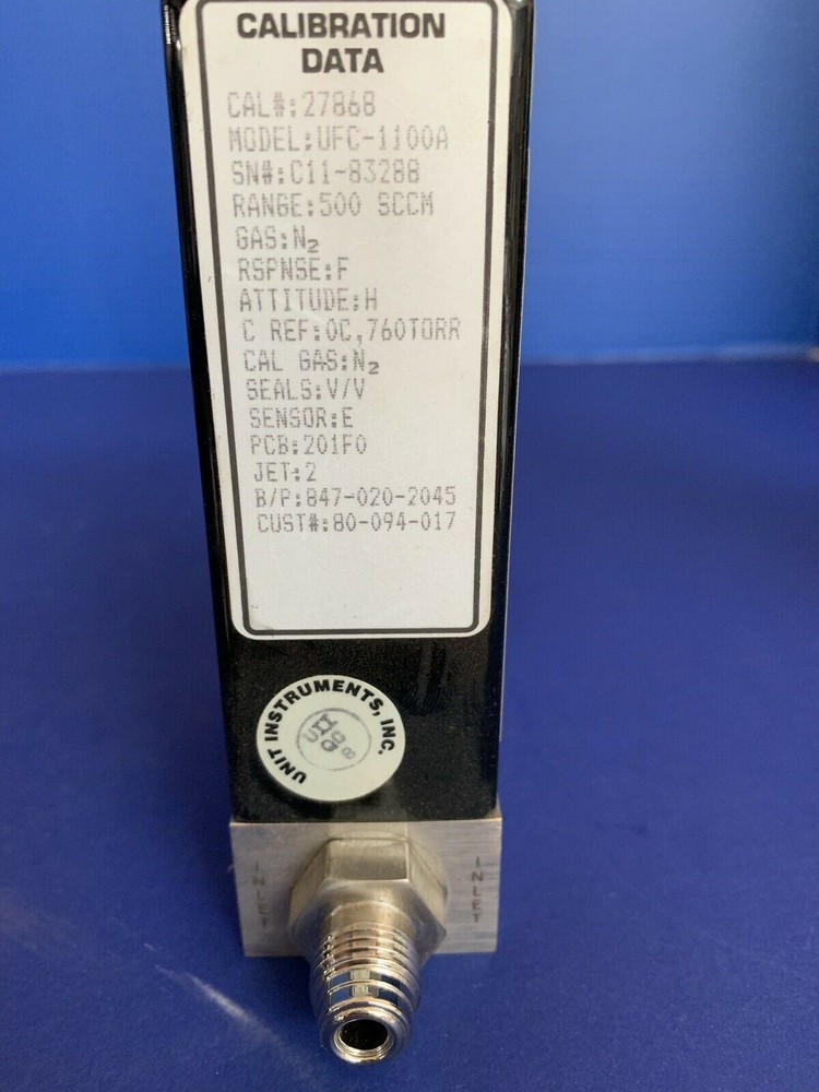 Unit UFC-1100A Mass Flow Controller MFC, O2, 1 SLM, Used