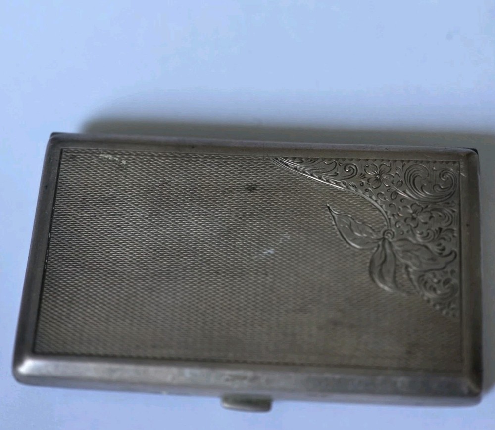 Vintage 875 SILVER CIGARET CASE  875 A8