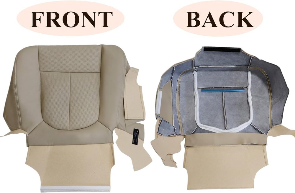 Front Driver and Passenger Side Bottom and Top Lean Back Replacement Perforated