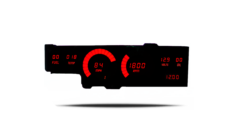 1978-1988 Oldsmobile Cutlass Digital Dash BLUE LED Intellitronix DP1407B
