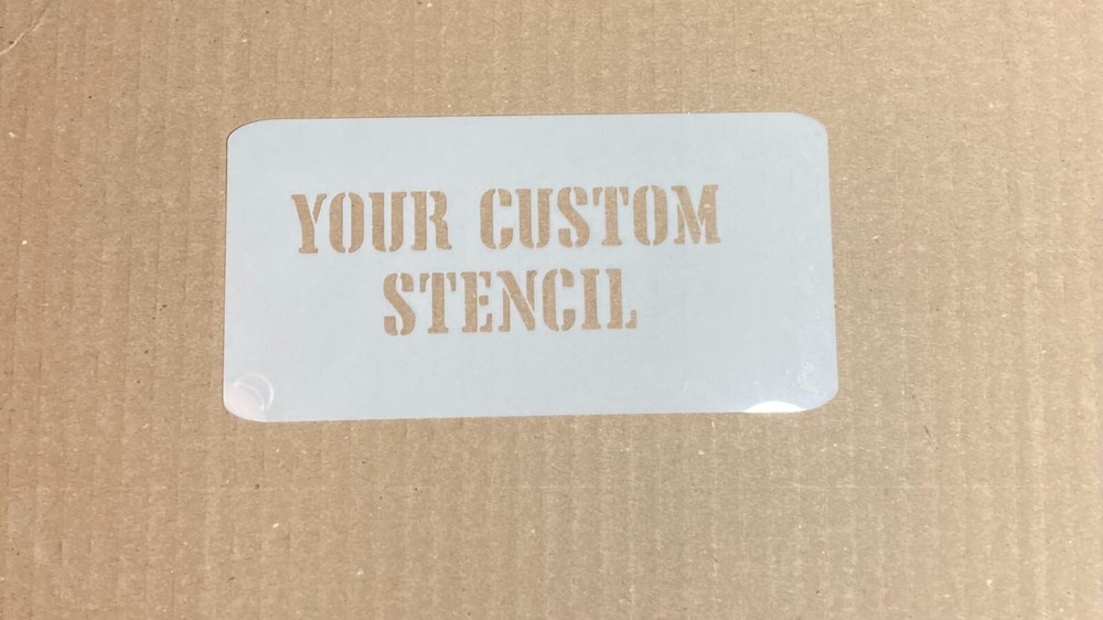 Custom reusable stencil 10mil mylar