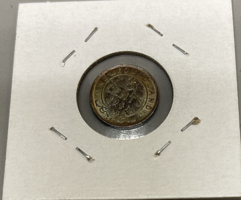 1941 Newfoundland Five Cents Silver - Nicely Toned C6