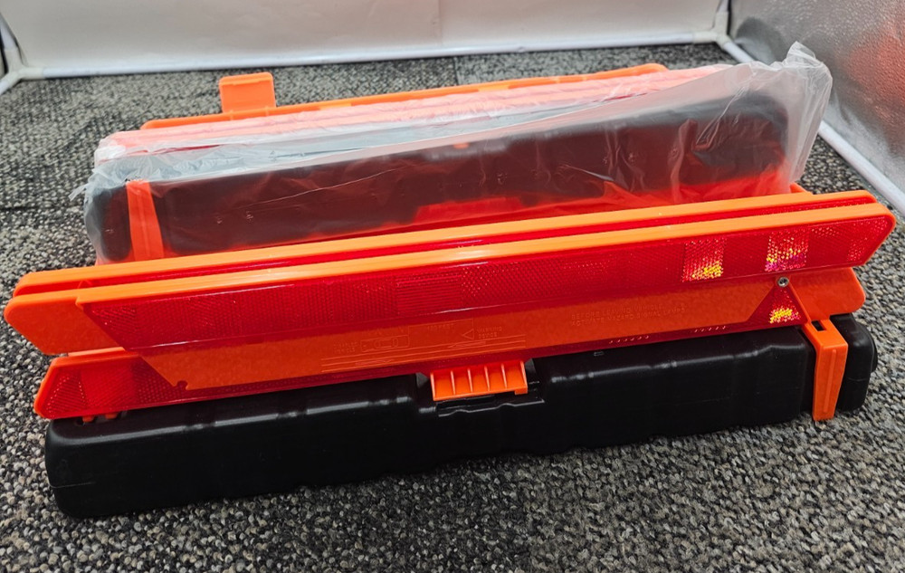 (QTY 3) Emergency Safety Warning Triangle Flare Reflector 17" Length