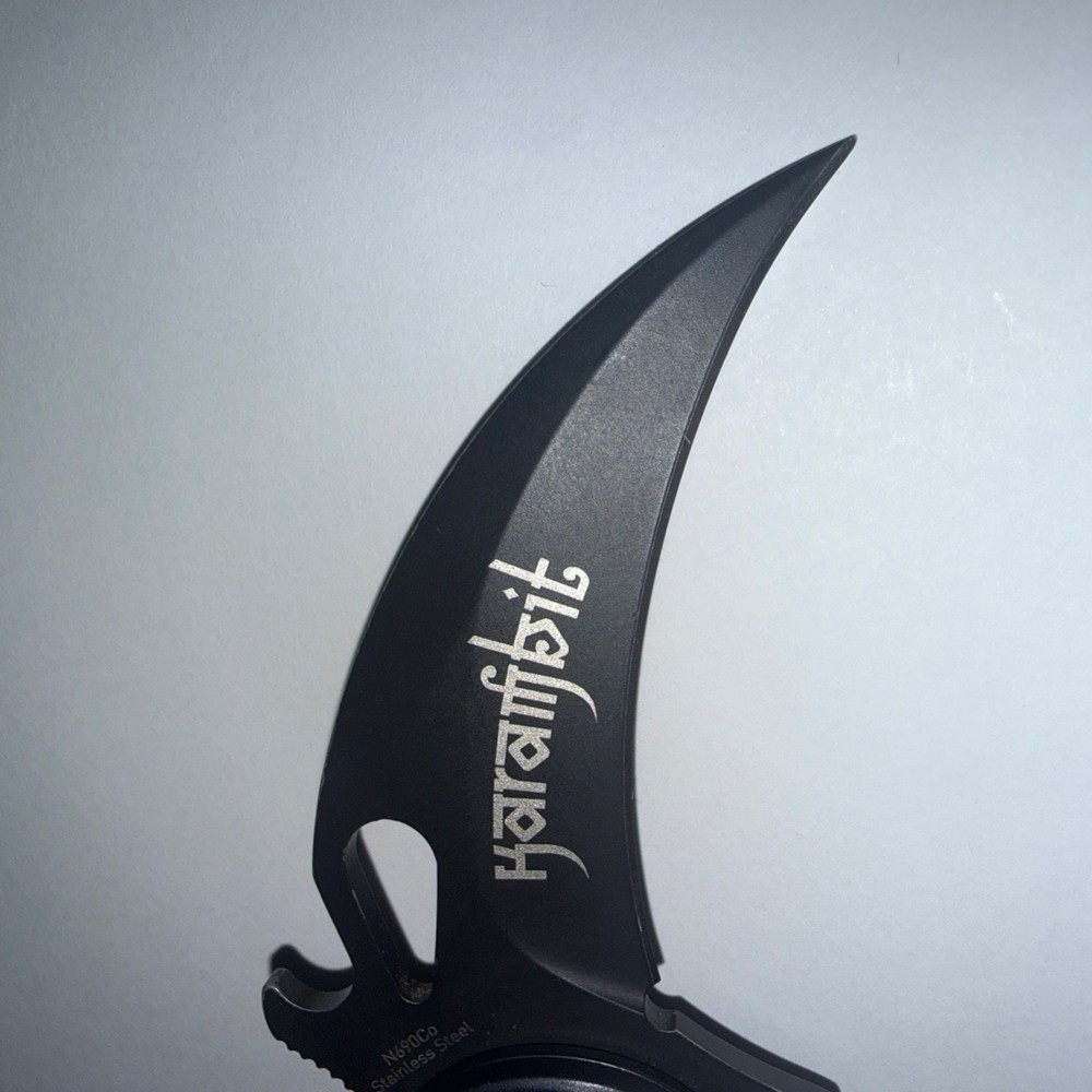 FOX 478 BLACK ALUMINUM FOLDING KARAMBIT (Used)