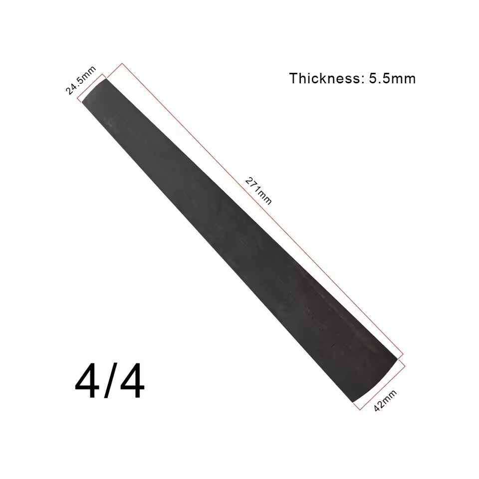 Ebony Violin Fingerboard All Size Handmade Multi-purpose Solid Wood