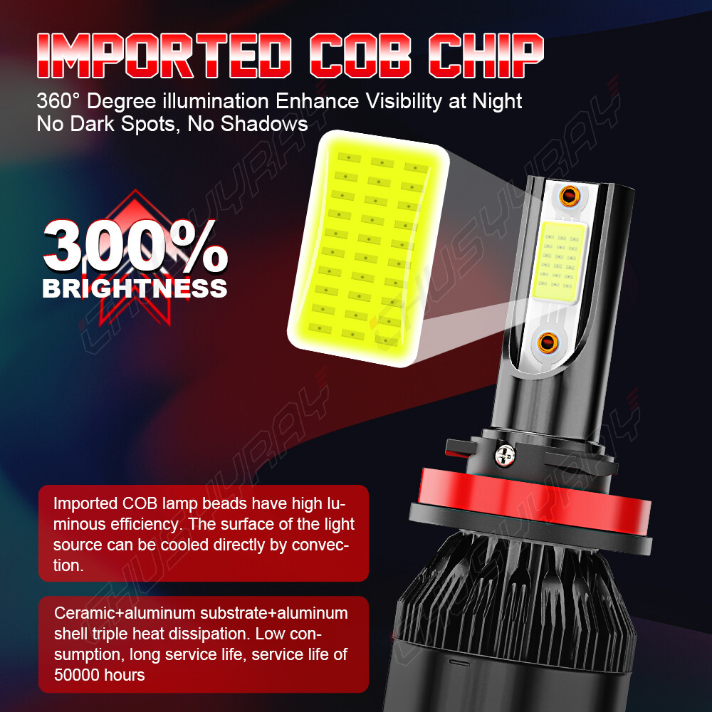 For chevy silverado 1500 2007-2015 Combo LED Headlight Kit Bulbs High Low Beam