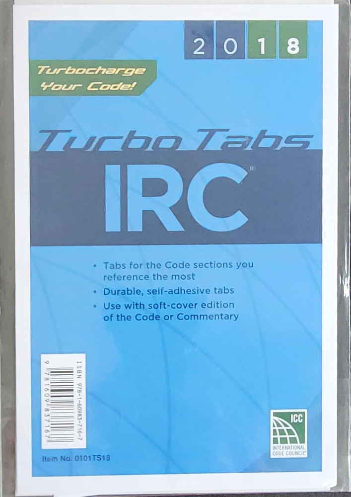 2018 International Residential Code Turbo Tabs, Soft Cover Version