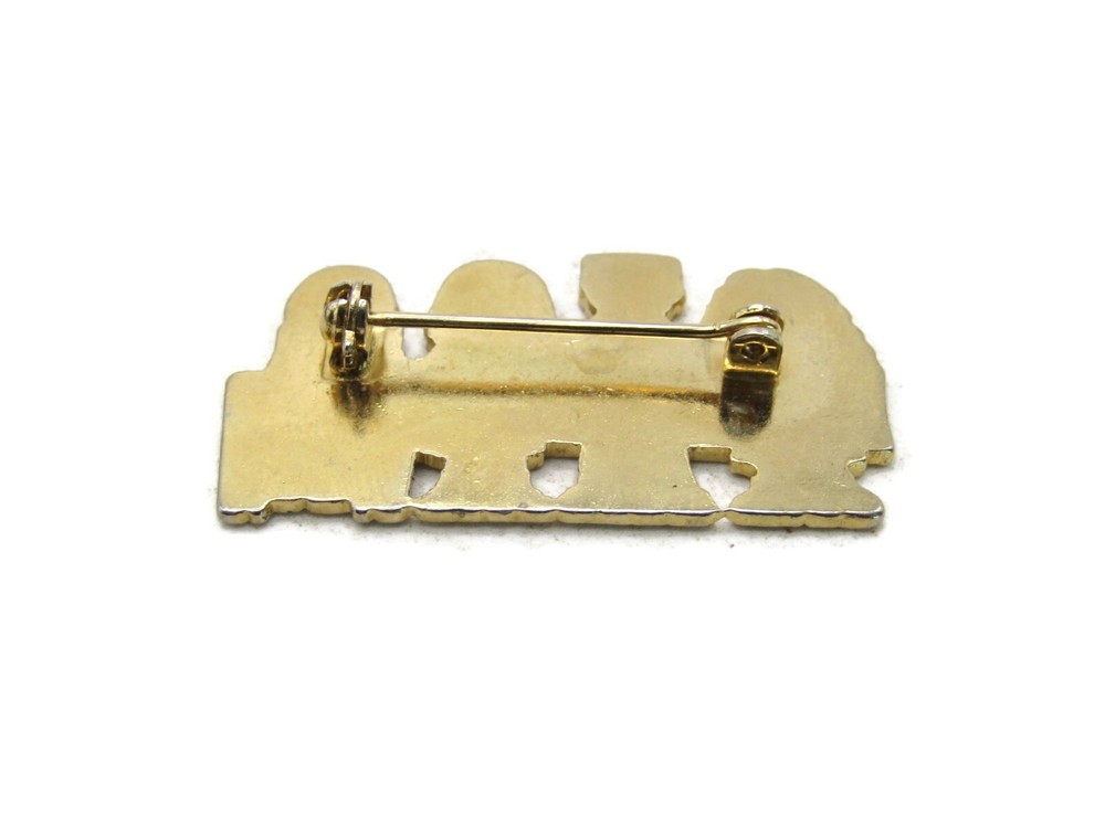 Children's First Lettered Pin Gold Tone