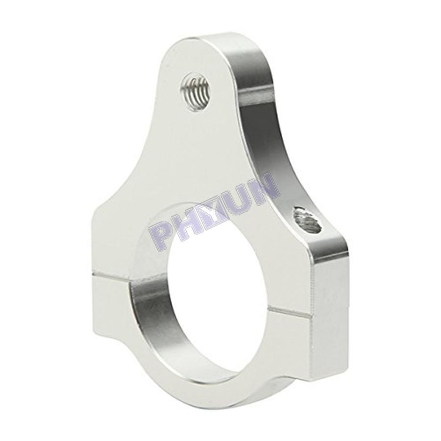 39mm Silver Steering Damper Stabilizer Bracket Fork Tube Mount Clamp Motorcycle