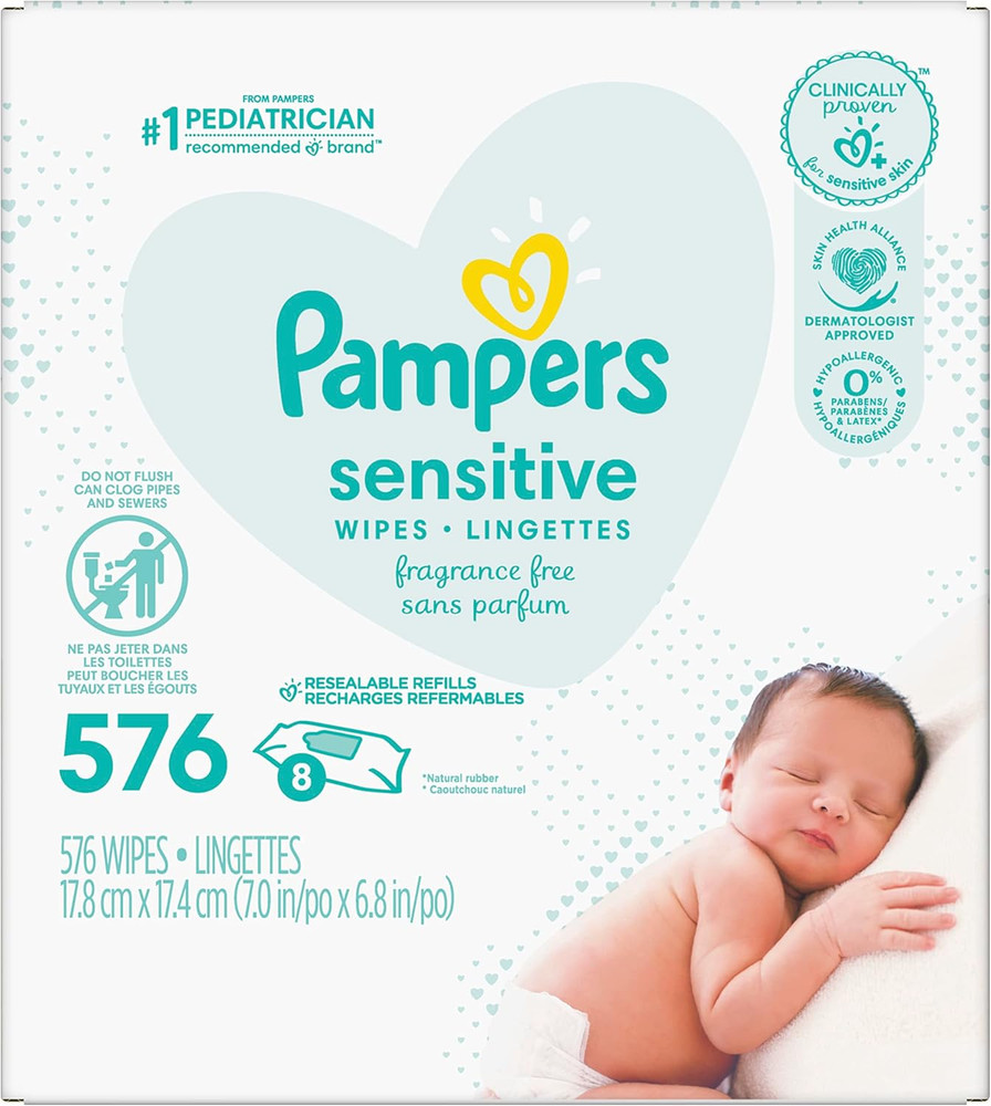 Sensitive Baby Wipes 576 Ct OLD