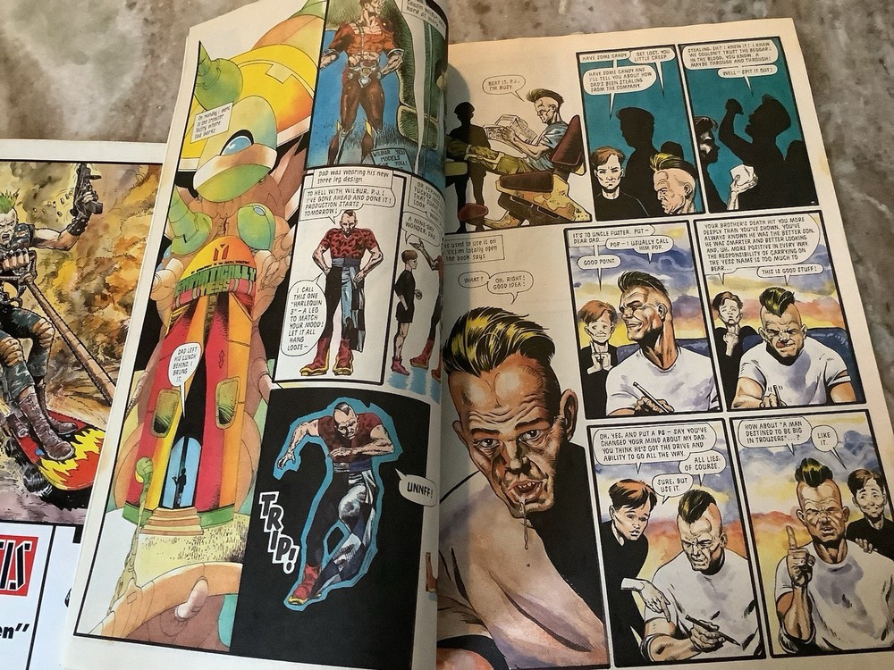 2000 A.D. Featuring Judge UK Program 593, 594 Comic Magazines 1988