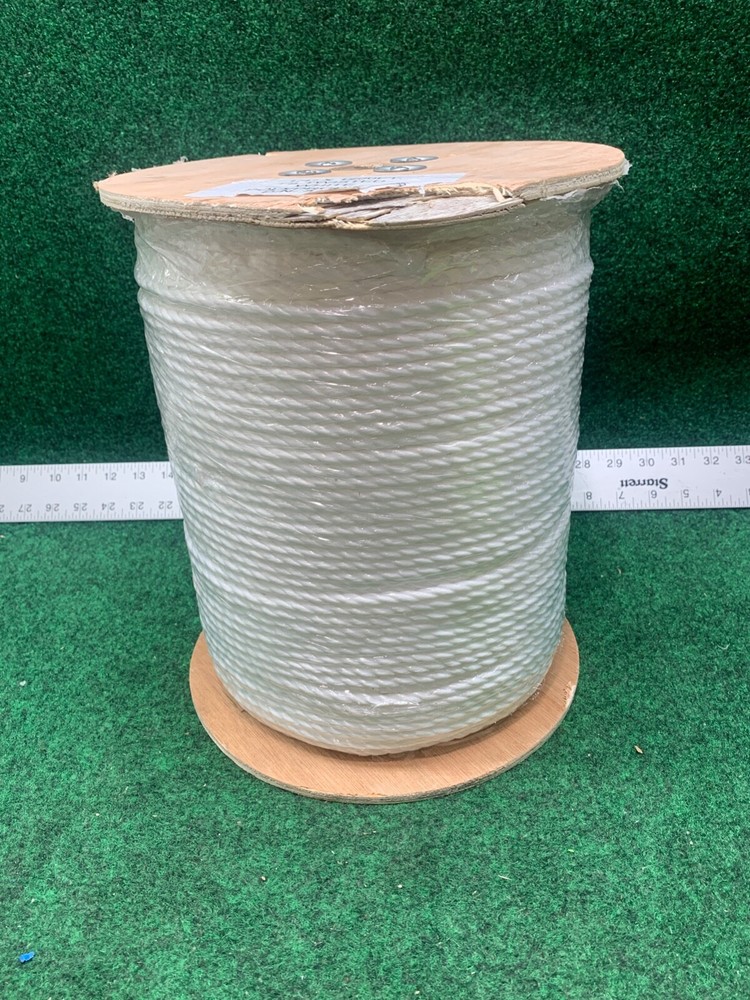 1/4 x 1200'  tweisted white polypropylene