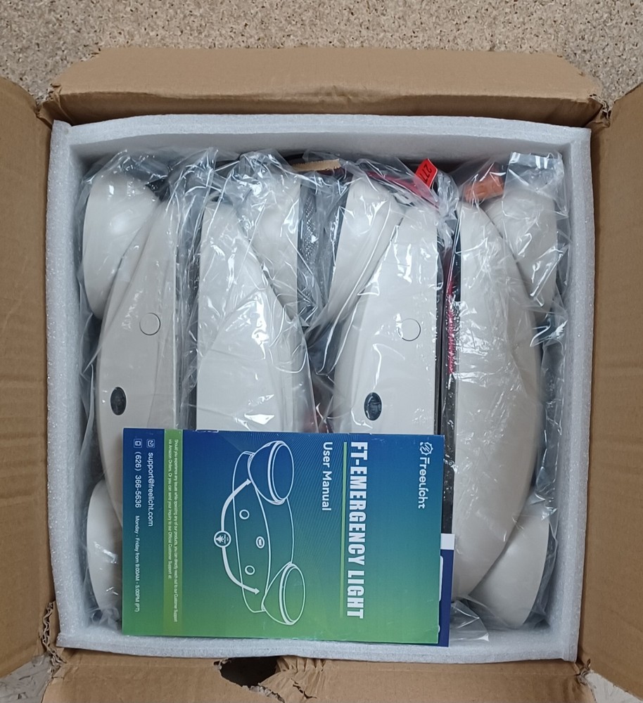 FREELICHT 4 Pack Head Adjustable LED Emergency Lighting