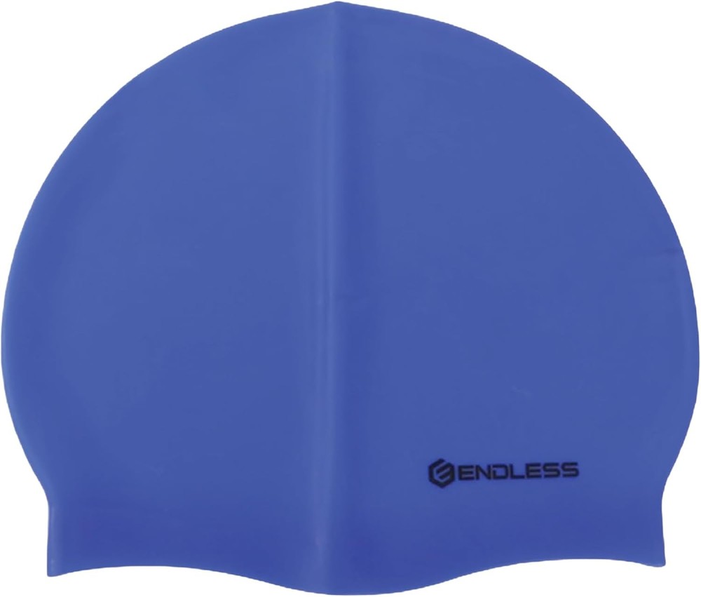 Endless EL1019 Classic Comfortable Plain Silicon Swimming Cap | Blue