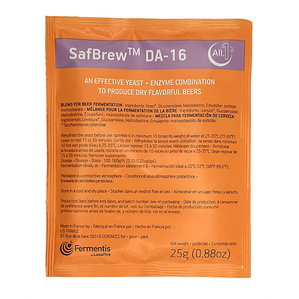 Fermentis SafBrew DA-16 25 Grams