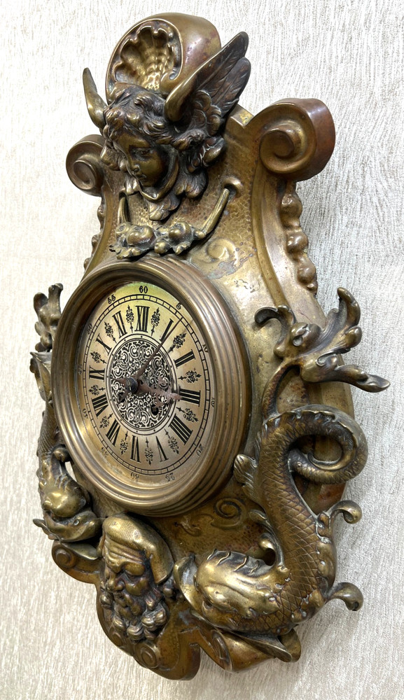 Rare Antique Gustav Becker Wall Clock *