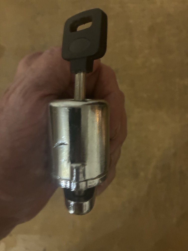 CHROME MOTORCYCLE DISC BRAKE LOCK WITH ONE KEY