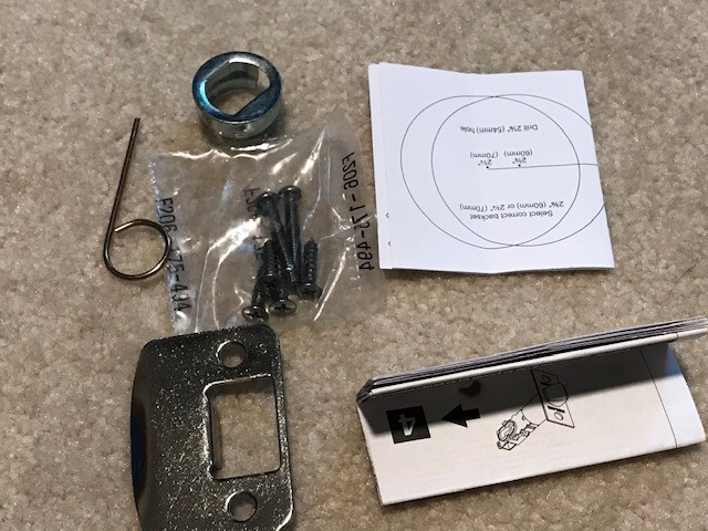 Schlage G2 non-locking Hall and closet handle Silver Color