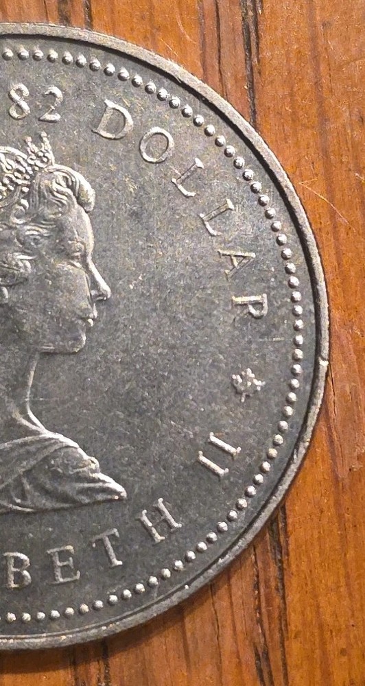 1982 Canada Constitution Commemorative Dollar, Queen Elizabeth II, Confederation