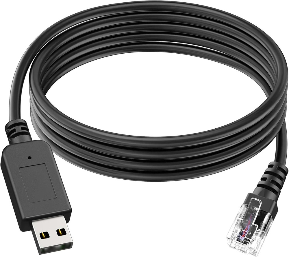 Radar Detector Cable, USB to RJ11 Plug,Replacement Radar Detectors Power Cable f