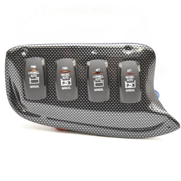 Tracker Boat Switch Panel 188783 | Triton CTX Black Gray