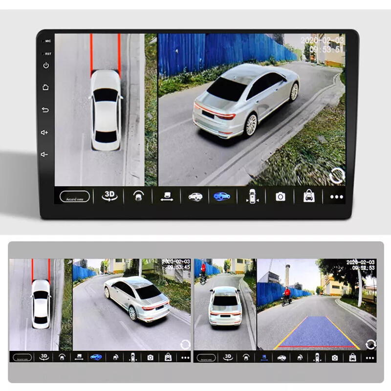 Car AHD 1080P 360° View System Panoramic View Parking Camera Set For Android US