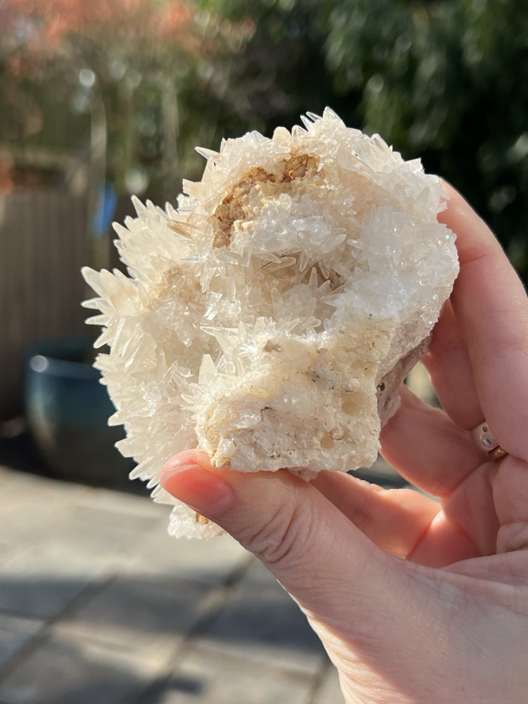 Calcite Spiky Cluster Patterns 292g 2