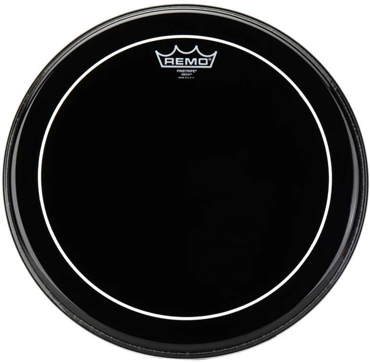 Remo Ebony Pinstripe Drumhead - 14"