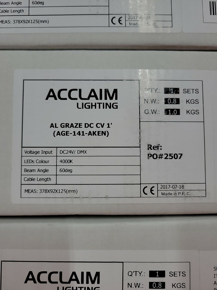 1- Acclaim Lighting AL GRAZE DC CV 1'