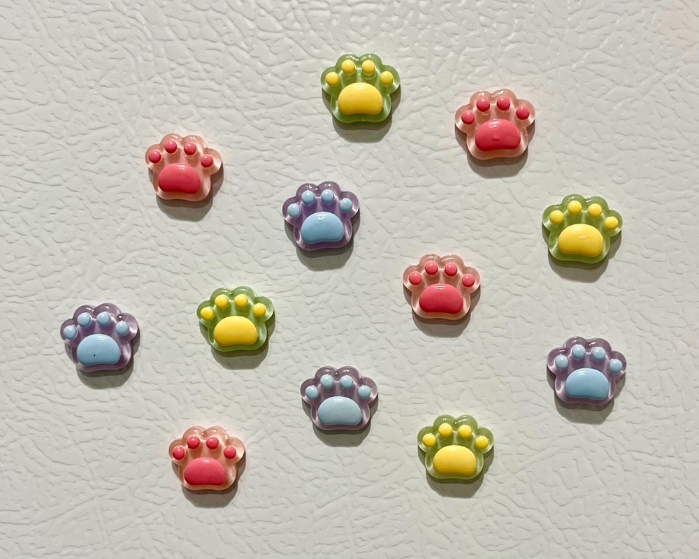 Pawprint Magnets - Set of 10