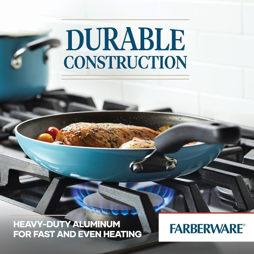 Farberware Cookstart DiamondMax Nonstick Cookware/Pots and Pans Set, Dishwasher