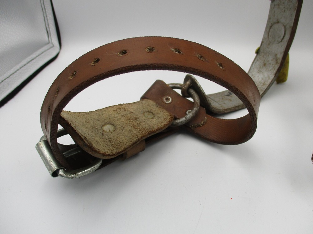 Vintage Bell System Buckingham Lineman's Pole Climbing Spikes