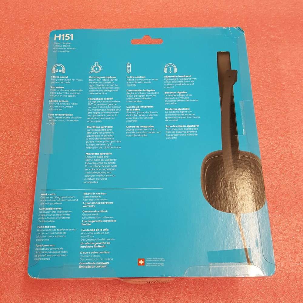 Logitech H151 Stereo Multi Device Headset with In Line Controls