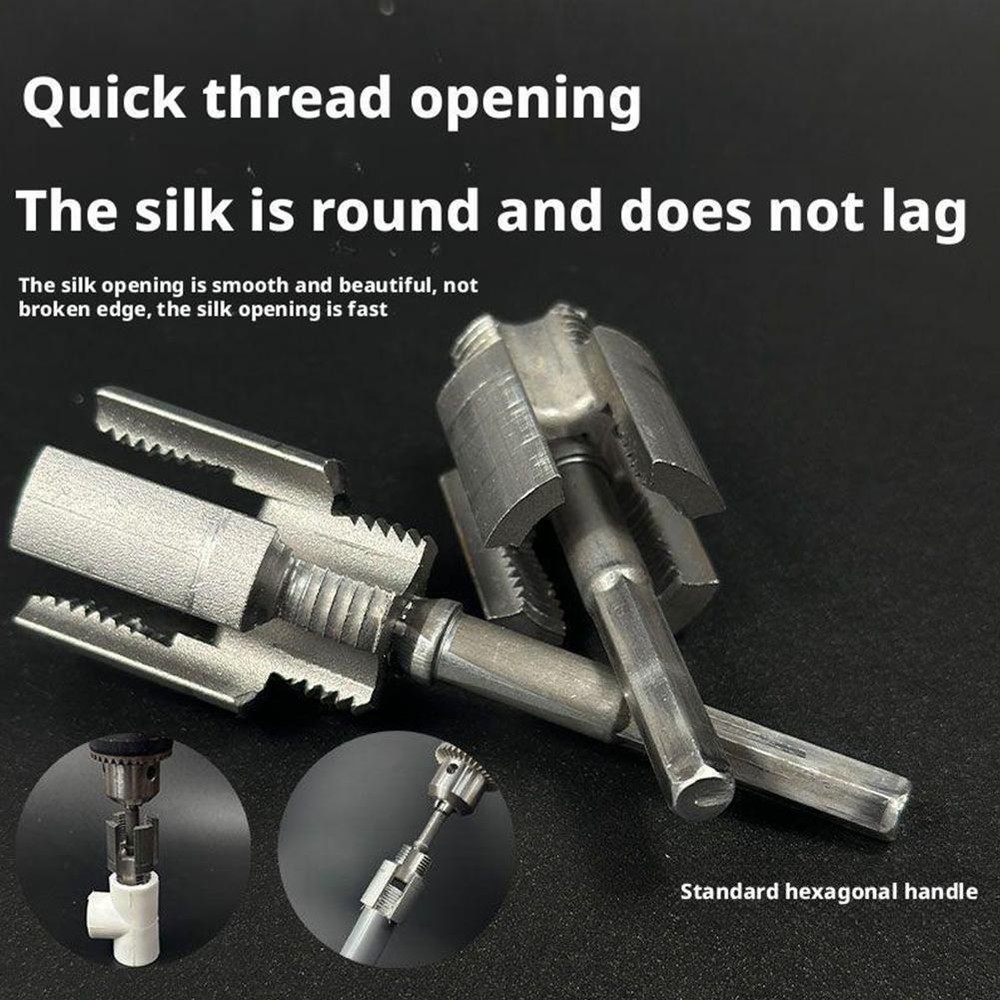 Integrated Internal & External Pipe Threading-Tool, PVC Pipe Threader Kit US!