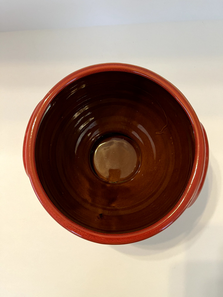 Christmas Red Vase or Container Dish