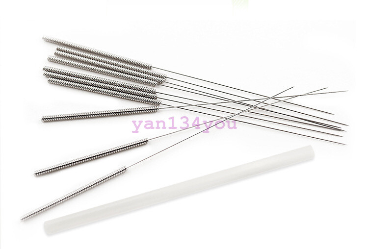 Acupuncture Single Spring Handle needles with guide tube 500 1000