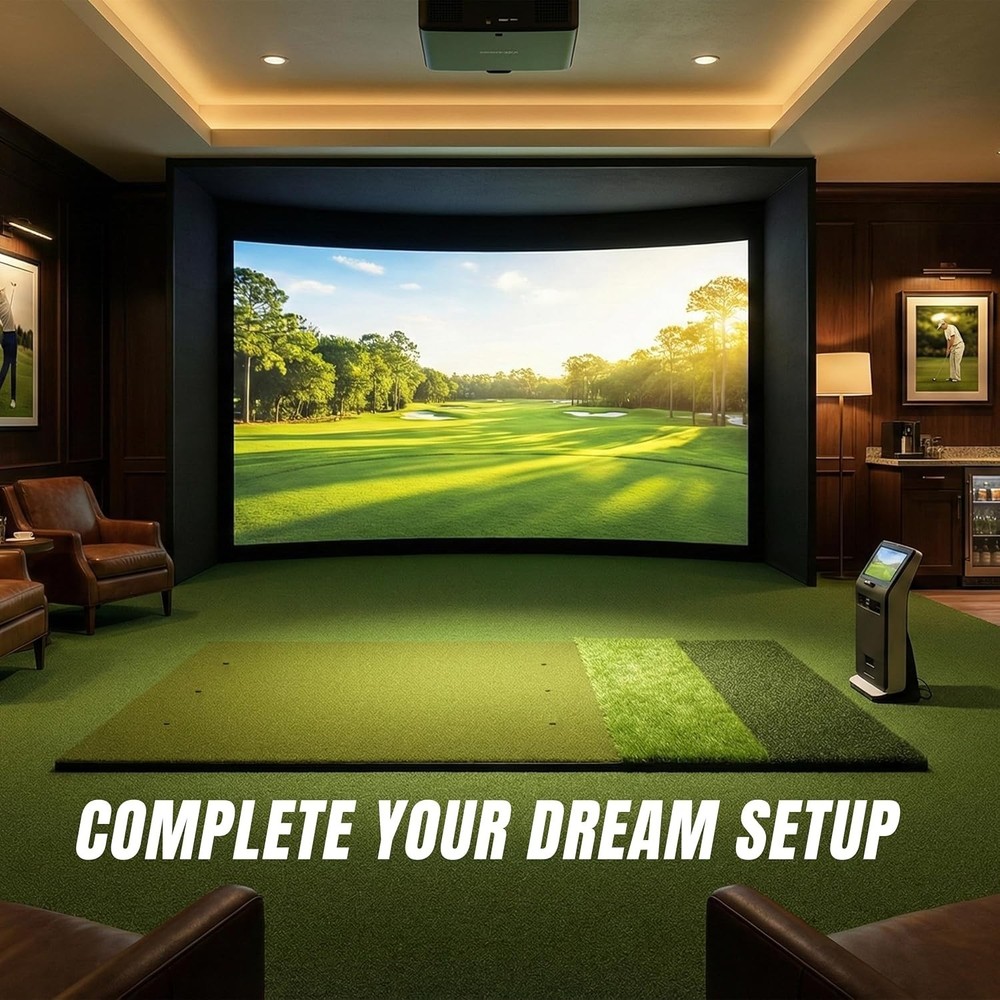 TriZone Pro - 6x4ft Golf Mat | Tri Turf Golf Hitting Mat | Golf Mats Practic...