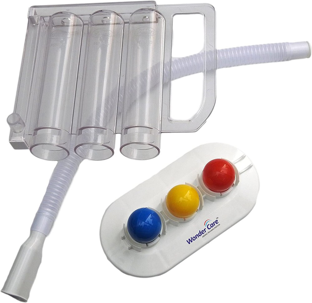 Breathing Exerciser Lung Function Improvement Deep Breathing Medical Polysizer.
