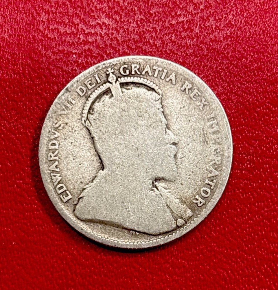 1909 Canada Silver! 25 Cents! ENN Coins