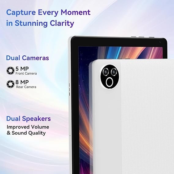 10.1 inch Android 14 Tablet 16+64GB Touchscreen Hexa-core Processor Wi-Fi IPS