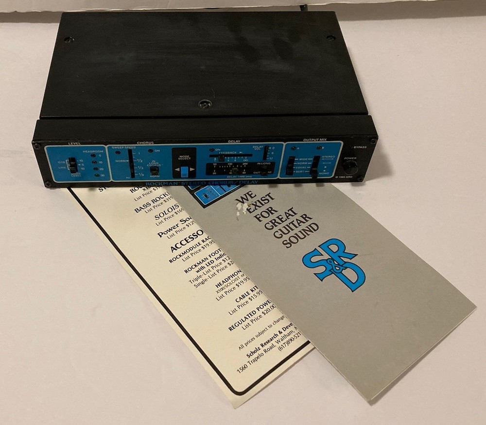 Rockman Stereo Chorus/Delay Micro Rack Guitar Module 1986 Tom Scholz SR&D Tested